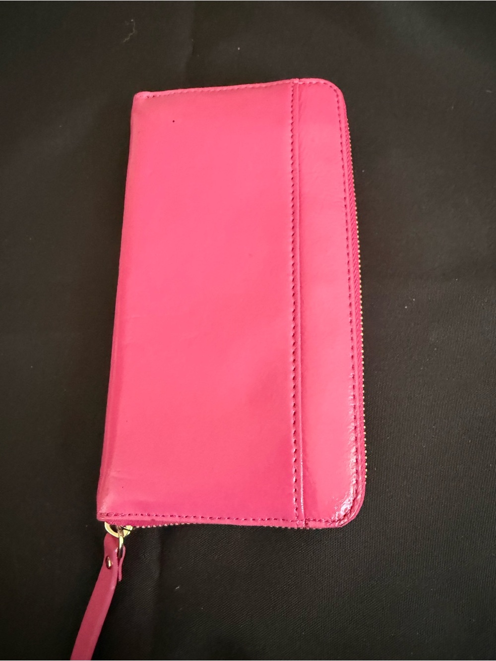 kate spade Bright Pink Zip-Around Leather Wallet with Gold hardware - Picture 9 of 11